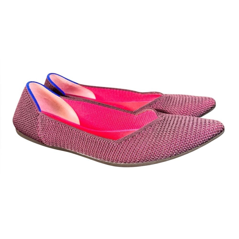 Rothy’s The Point Ballet Flats Berry Lattice